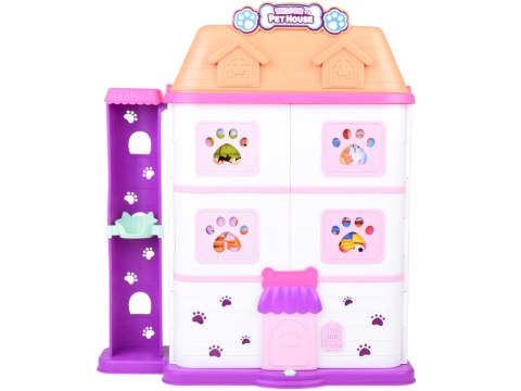 Domek rozkładany dla zwierząt Pet house zestaw z figurkami akces ZA5420 Domek rozkładany dla zwierząt Pet house zestaw z figurkami akces ZA5420