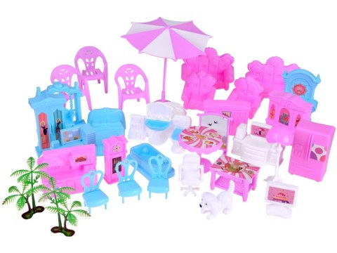Domek willa dla lalek + mebelki 222 el. ZA4456 Domek willa dla lalek + mebelki 222 el. ZA4456