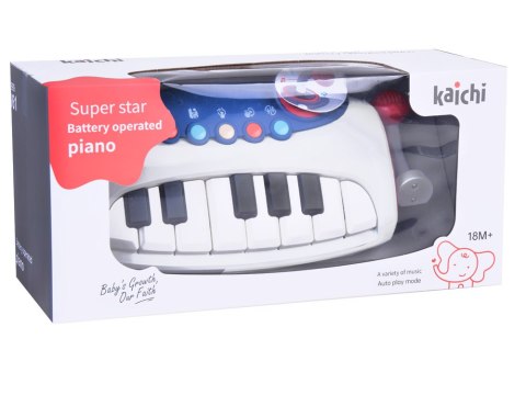 Interaktywne muzyczne Organki Pianinko z mikrofonem dla dzieci ZA5447 Interaktywne muzyczne Organki Pianinko z mikrofonem dla dzieci ZA5447