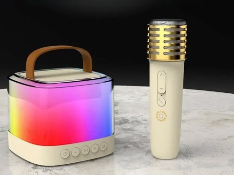 Mikrofony z głośnikiem bezprzewodowy + bluetooth + 2 mikrofony IN0178 Mikrofony z głośnikiem bezprzewodowy + bluetooth + 2 mikrofony IN0178