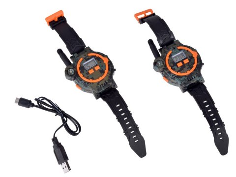 Walkie talkie 2 Zegarki wielofunkcyjne Zasięg 200m Kompas ZA5463 Walkie talkie 2 Zegarki wielofunkcyjne Zasięg 200m Kompas ZA5463
