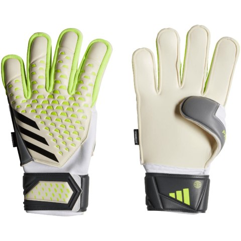 Adidas teamwear Rękawice bramkarskie adidas Predator Match Fingersave biało-zielone IA0877