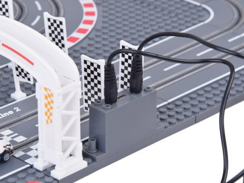 Bugatti Wyścigowy Tor z Klocków 2 Auta na Pilota! Super zabawa RC0664 Bugatti Wyścigowy Tor z Klocków 2 Auta na Pilota! Super zabawa RC0664