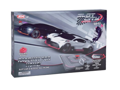 Bugatti Wyścigowy Tor z Klocków 2 Auta na Pilota! Super zabawa RC0664 Bugatti Wyścigowy Tor z Klocków 2 Auta na Pilota! Super zabawa RC0664