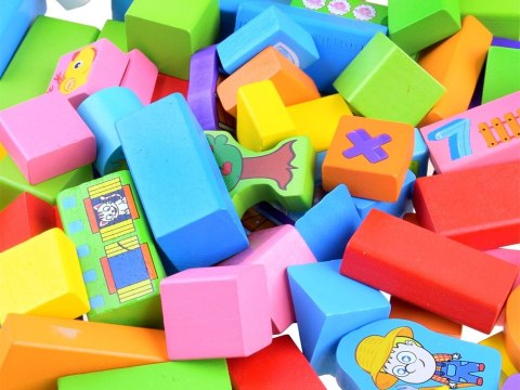 Kolorowe Klocki drewniane sorter farma 100e ZA3565 Kolorowe Klocki drewniane sorter farma 100e ZA3565