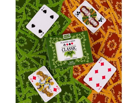 Trefl klasyczna talia kart Karty do gry - Classic 2 x 55 KS0166 Trefl klasyczna talia kart Karty do gry - Classic 2 x 55 KS0166