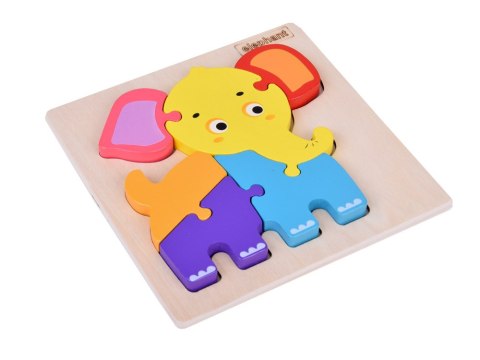 Słoń Puzzle drewniane Edukacyjna układanka dla dziecka ZA5372 Słoń Puzzle drewniane Edukacyjna układanka dla dziecka ZA5372