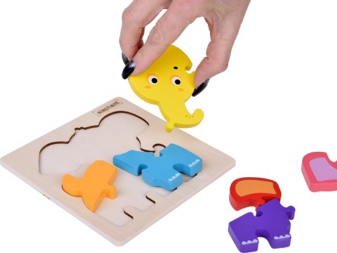 Słoń Puzzle drewniane Edukacyjna układanka dla dziecka ZA5372 Słoń Puzzle drewniane Edukacyjna układanka dla dziecka ZA5372