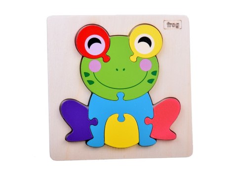 Żabka Puzzle drewniane Edukacyjna układanka dla dziecka ZA5371 Żabka Puzzle drewniane Edukacyjna układanka dla dziecka ZA5371