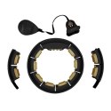 HMS HHM13 NEW HULA HOP BLACK/GOLD Z MAGNESAMI I OBCIĄŻNIKIEM + LICZNIK HMS