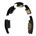 HMS HHM13 NEW HULA HOP BLACK/GOLD Z MAGNESAMI I OBCIĄŻNIKIEM + LICZNIK HMS