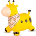 Skoczek gumowy dla dzieci ŻYRAFKA 58 cm żółty z bandaną do skakania z pompką Skoczek gumowy dla dzieci ŻYRAFKA 58 cm żółty z bandaną do skakania z pompką