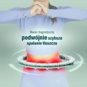 HMS ZESTAW HULA HOP MAGNETYCZNY GREEN HHM14 Z LICZNIKIEM HMS + PAS WYSZCZUPLAJĄCY BR163 BLACK