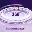 HMS ZESTAW HULA HOP MAGNETYCZNY VIOLET HHM14 Z LICZNIKIEM HMS + PAS WYSZCZUPLAJĄCY BR163 BLACK