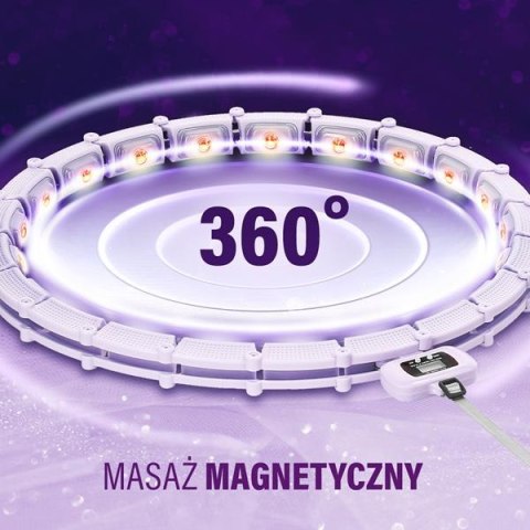 HMS ZESTAW HULA HOP MAGNETYCZNY VIOLET HHM14 Z LICZNIKIEM HMS + PAS WYSZCZUPLAJĄCY BR163 BLACK HMS ZESTAW HULA HOP MAGNETYCZNY VIOLET HHM14 Z LICZNIKIEM HMS + PAS WYSZCZUPLAJĄCY BR163 BLACK