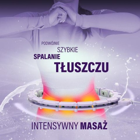 HMS ZESTAW HULA HOP MAGNETYCZNY VIOLET HHM14 Z LICZNIKIEM HMS + PAS WYSZCZUPLAJĄCY BR163 BLACK HMS ZESTAW HULA HOP MAGNETYCZNY VIOLET HHM14 Z LICZNIKIEM HMS + PAS WYSZCZUPLAJĄCY BR163 BLACK