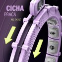 HMS ZESTAW HULA HOP MAGNETYCZNY VIOLET HHM14 Z LICZNIKIEM HMS + PAS WYSZCZUPLAJĄCY BR163 BLACK
