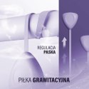 HMS ZESTAW HULA HOP MAGNETYCZNY VIOLET HHM14 Z LICZNIKIEM HMS + PAS WYSZCZUPLAJĄCY BR163 BLACK