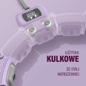 HMS ZESTAW HULA HOP MAGNETYCZNY VIOLET HHM14 Z LICZNIKIEM HMS + PAS WYSZCZUPLAJĄCY BR163 BLACK