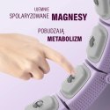 HMS ZESTAW HULA HOP MAGNETYCZNY VIOLET HHM14 Z LICZNIKIEM HMS + PAS WYSZCZUPLAJĄCY BR163 BLACK
