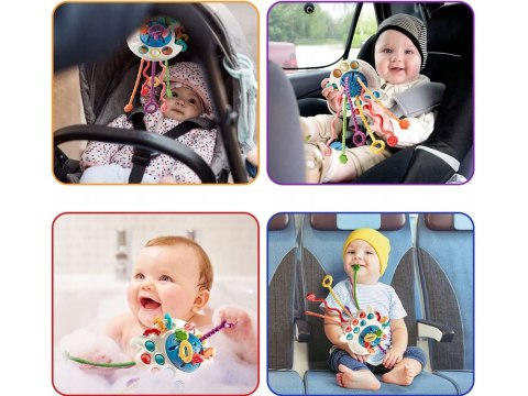 Interaktywna zabawka sensoryczna 4w1 gryzak Pop it ZA4274 Interaktywna zabawka sensoryczna 4w1 gryzak Pop it ZA4274
