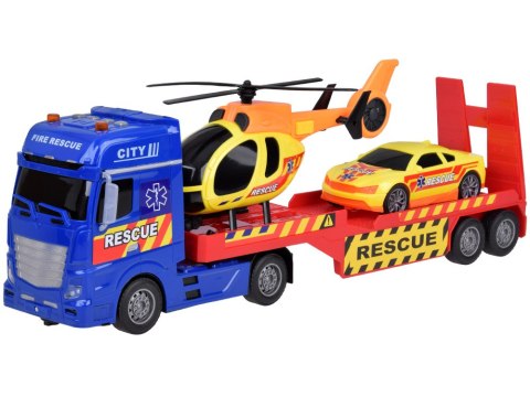 Zestaw Ratunkowy Ciężarówka Helikopter Auto efekt Dźwięk Światło ZA5409 Zestaw Ratunkowy Ciężarówka Helikopter Auto efekt Dźwięk Światło ZA5409