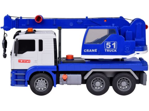 Obrotowy DŹWIG Auto Budowlane Ruchome ramię + Dźwięk + Światło ZA5226 Obrotowy DŹWIG Auto Budowlane Ruchome ramię + Dźwięk + Światło ZA5226