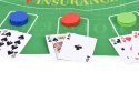 Zestaw Gra karciana 2w1 Poker i BlackJack Żetony + karty + plansza GR0706 Zestaw Gra karciana 2w1 Poker i BlackJack Żetony + karty + plansza GR0706