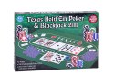 Zestaw Gra karciana 2w1 Poker i BlackJack Żetony + karty + plansza GR0706 Zestaw Gra karciana 2w1 Poker i BlackJack Żetony + karty + plansza GR0706