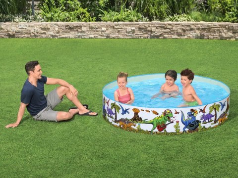 Bestway Basen rozporowy Ogrodowy brodzik DINOZAURY 183 x 38cm 55022 Bestway Basen rozporowy Ogrodowy brodzik DINOZAURY 183 x 38cm 55022