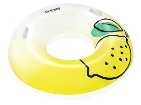 Bestway Dmuchane koło do pływania z uchwytami CYTRYNKA 114 CM 36448 Bestway Dmuchane koło do pływania z uchwytami CYTRYNKA 114 CM 36448