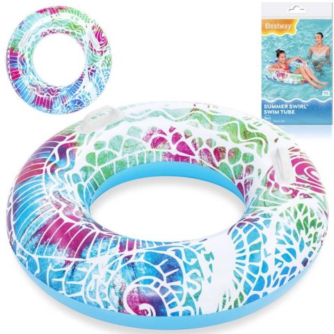 Bestway Dmuchane koło do pływania z uchwytami NIEBIESKIE 91cm 36084 Bestway Dmuchane koło do pływania z uchwytami NIEBIESKIE 91cm 36084