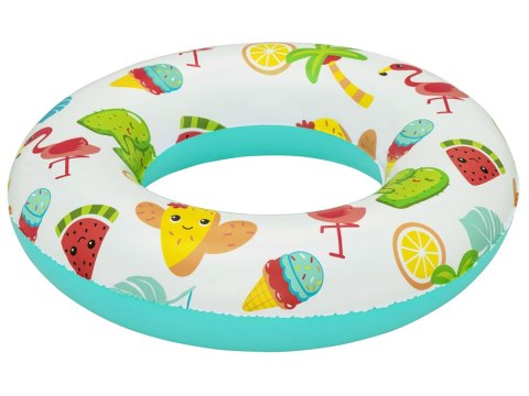 Bestway Dmuchane koło do pływania zielone OWOCE 61cm 36014 A Bestway Dmuchane koło do pływania zielone OWOCE 61cm 36014 A