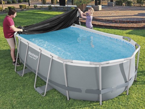 Bestway POKRYWA na basen stelażowy owalny 424 x 250 x 100 cm 58425 Bestway POKRYWA na basen stelażowy owalny 424 x 250 x 100 cm 58425