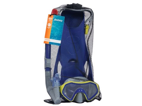 Bestway Zestaw do snorkelingu Maska z rurką i płetwami NIEBIESKI 7+ 25046 Bestway Zestaw do snorkelingu Maska z rurką i płetwami NIEBIESKI 7+ 25046