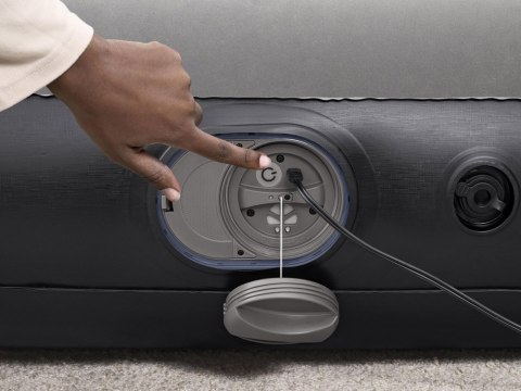 Bestway 2os Dmuchany Materac Tritech Wbudowana pompka USB 191x137cm 671BR Bestway 2os Dmuchany Materac Tritech Wbudowana pompka USB 191x137cm 671BR