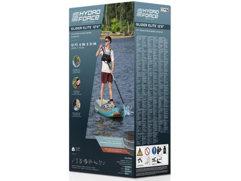 Zestaw Hydro Force Glider Elite 6532G 381x79x15cm 2w1 nadmuchiwany zestaw Zestaw Hydro Force Glider Elite 6532G 381x79x15cm 2w1 nadmuchiwany zestaw
