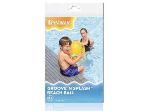 Bestway Dmuchana piłka plażowa KWIATUSZKI 51cm 31036 Bestway Dmuchana piłka plażowa KWIATUSZKI 51cm 31036