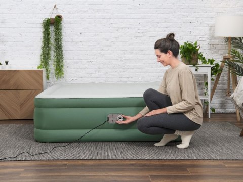 Bestway Dmuchany materac dwuosobowy samopompujący 203x152x46cm 69646 Bestway Dmuchany materac dwuosobowy samopompujący 203x152x46cm 69646