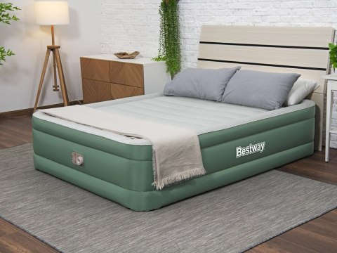 Bestway Dmuchany materac dwuosobowy samopompujący 203x152x46cm 69646 Bestway Dmuchany materac dwuosobowy samopompujący 203x152x46cm 69646