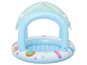 Bestway Niebiesko-biały basenik z daszkiem i dmuchanym dnem 104cm 52638 Bestway Niebiesko-biały basenik z daszkiem i dmuchanym dnem 104cm 52638