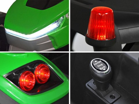 Duży Traktor z przyczepą 4x4+ pilot światło PA0266 zielony Duży Traktor z przyczepą 4x4+ pilot światło PA0266 zielony