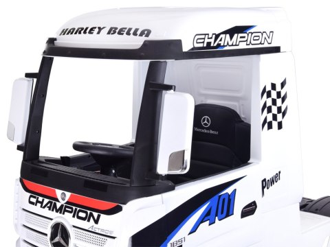 Auto na akumulator TIR Mercedes Benz Actros PA0222 biały Auto na akumulator TIR Mercedes Benz Actros PA0222 biały