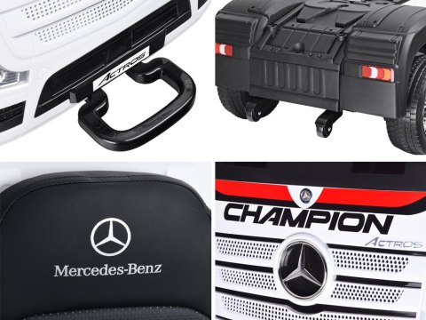 Auto na akumulator TIR Mercedes Benz Actros PA0222 biały Auto na akumulator TIR Mercedes Benz Actros PA0222 biały