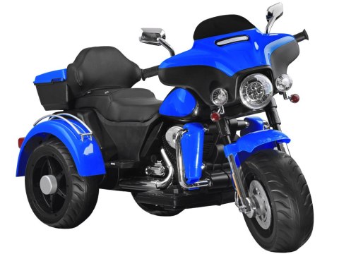 Duży Motor Chopper na akumulator dla dzieci PA0254 niebieski Duży Motor Chopper na akumulator dla dzieci PA0254 niebieski