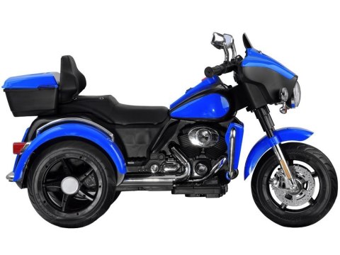 Duży Motor Chopper na akumulator dla dzieci PA0254 niebieski Duży Motor Chopper na akumulator dla dzieci PA0254 niebieski