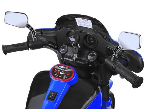 Duży Motor Chopper na akumulator dla dzieci PA0254 niebieski Duży Motor Chopper na akumulator dla dzieci PA0254 niebieski