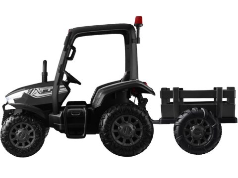 Duży Traktor z przyczepą 4x4+ pilot światło PA0266 czarny Duży Traktor z przyczepą 4x4+ pilot światło PA0266 czarny