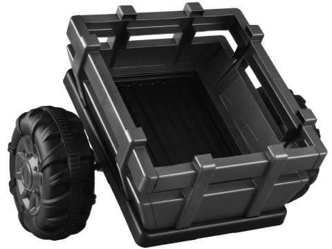 Duży Traktor z przyczepą 4x4+ pilot światło PA0266 czarny Duży Traktor z przyczepą 4x4+ pilot światło PA0266 czarny