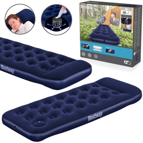 Bestway 1-osobowy materac dmuchany Air Mattress Jr.Twin 185x76x28cm 67223 Bestway 1-osobowy materac dmuchany Air Mattress Jr.Twin 185x76x28cm 67223